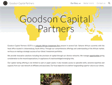 Tablet Screenshot of goodsoncapitalpartners.com